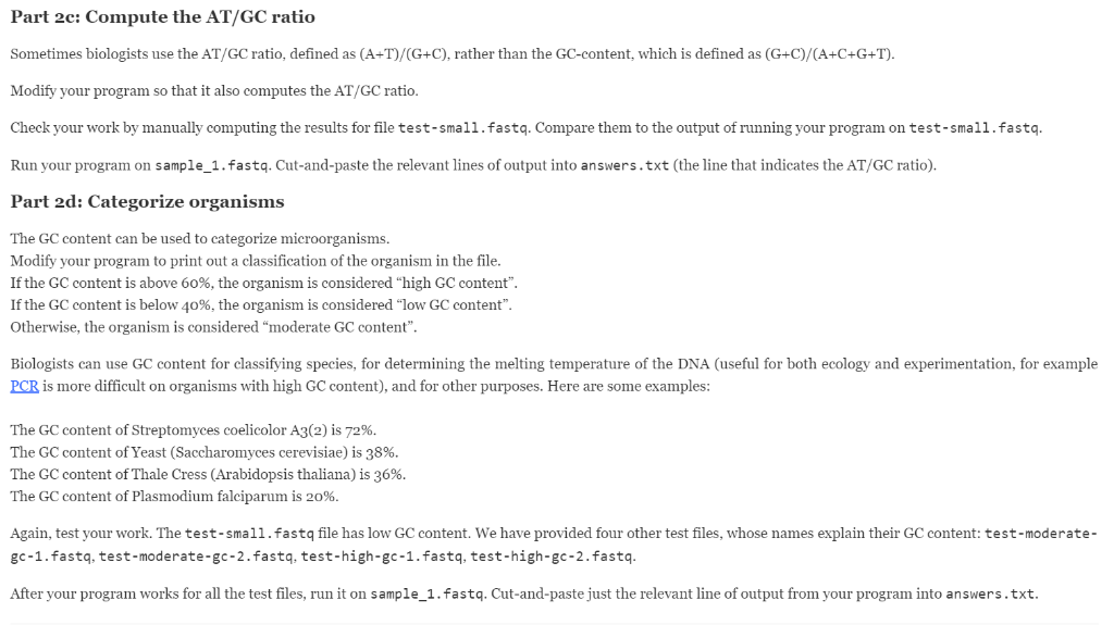 Solved import sys ### Read the nucleotides into a variable | Chegg.com