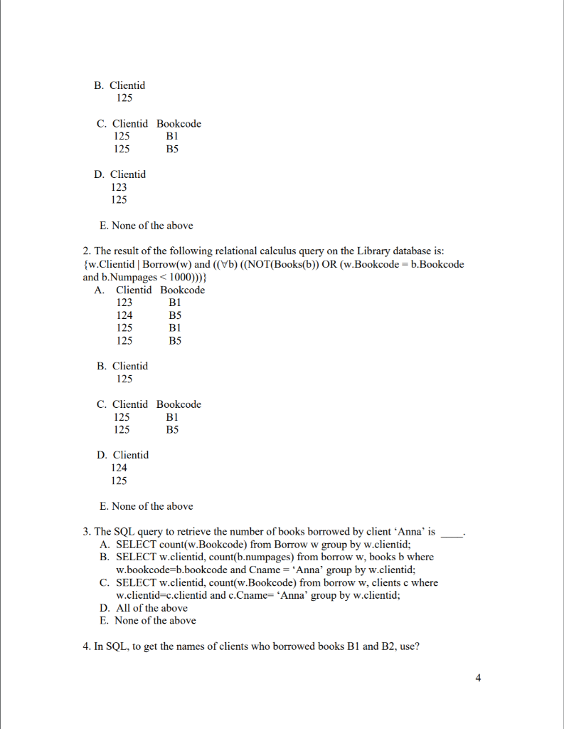 Solved Section A 30 marks for 15 Multiple Choice Questions. | Chegg.com