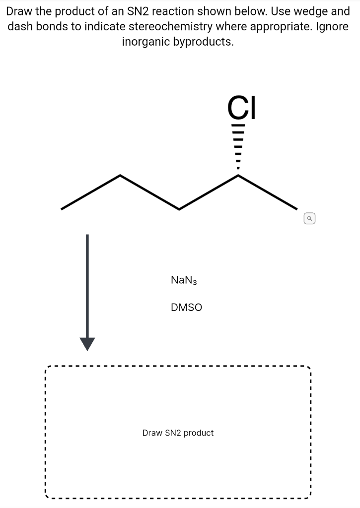 Solved Draw the product of an SN2 reaction shown below. Use