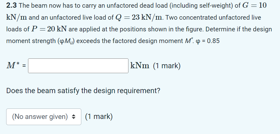 The point loads are placed at the fixed positions | Chegg.com