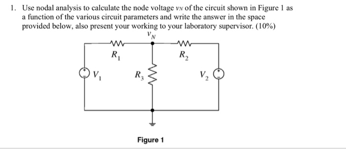 Solved 1. Use nodal analysis to calculate the node voltage v | Chegg.com