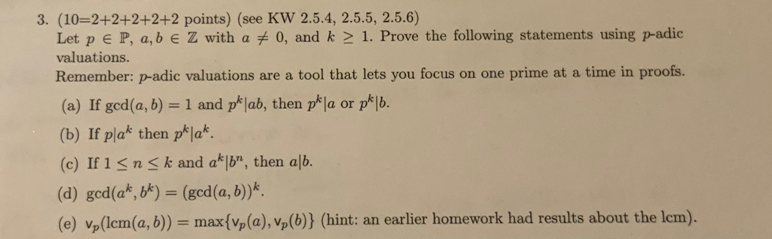 Solved The lcm refers to the least common multiple, if you | Chegg.com