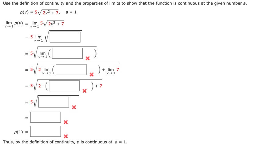 Solved Use the definition of continuity and the properties | Chegg.com