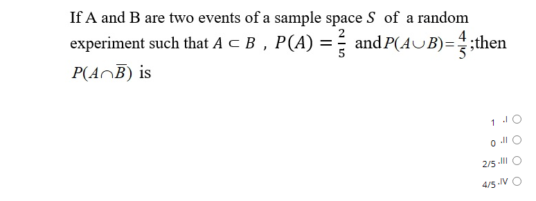 Solved If A And B Are Two Events Of A Sample Space S Of A | Chegg.com