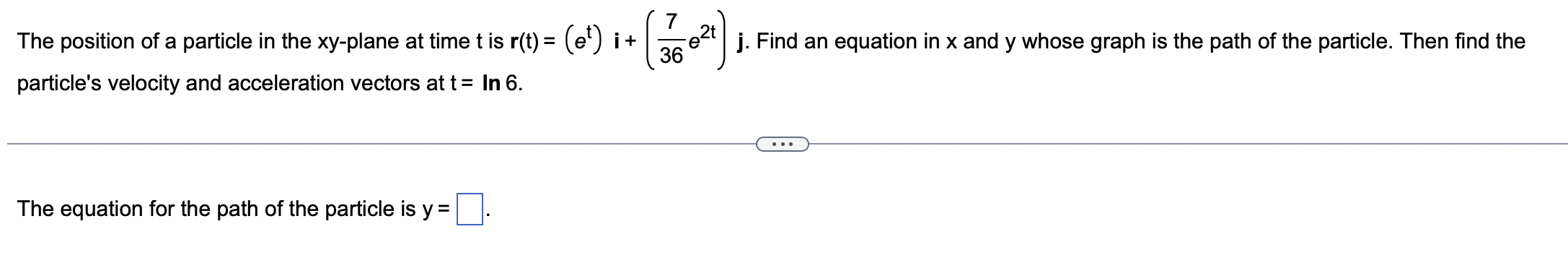 Solved The position of a particle in the xy-plane at time t | Chegg.com