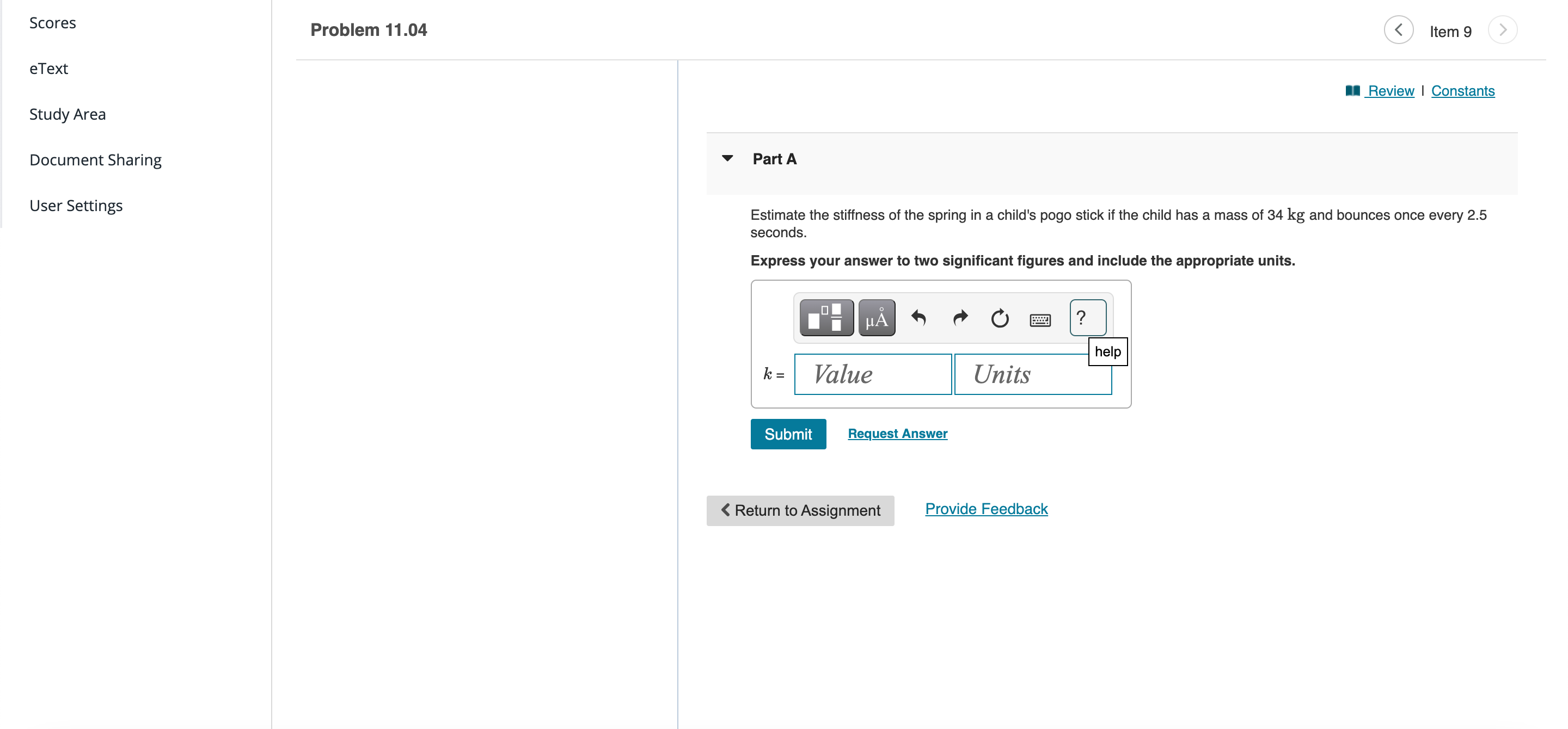 solved-estimate-the-stiffness-of-the-spring-in-a-child-s-chegg