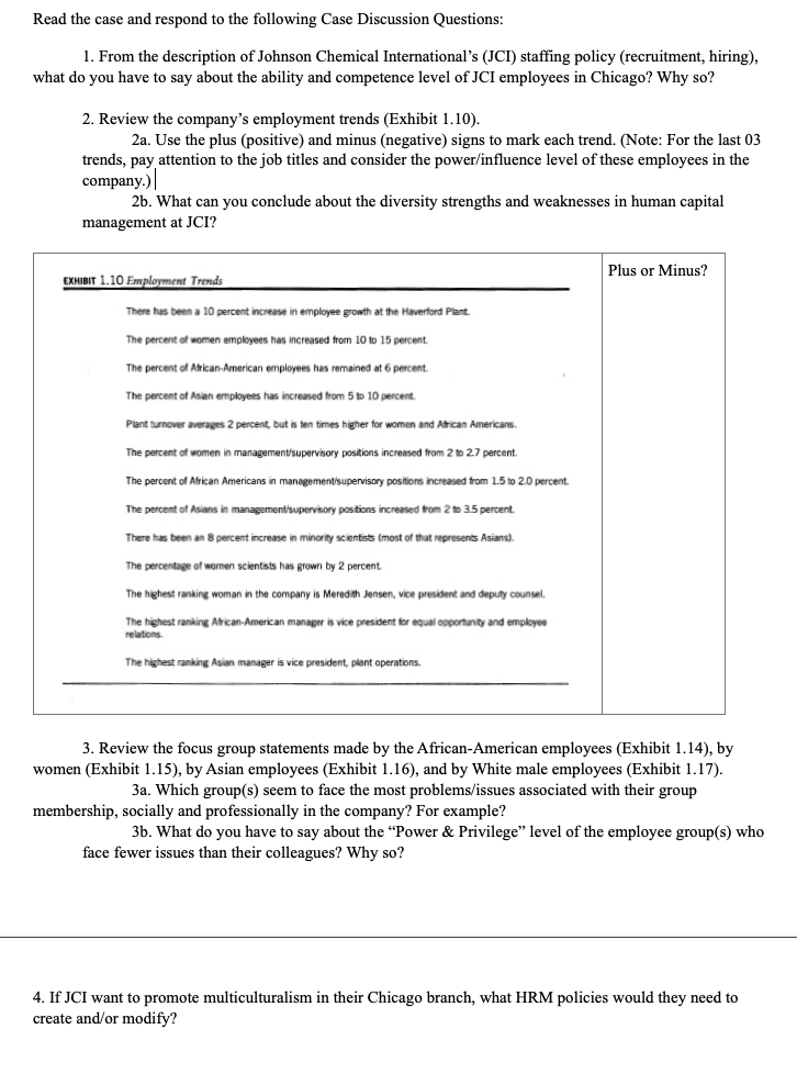 Solved Read the case and respond to the following Case | Chegg.com