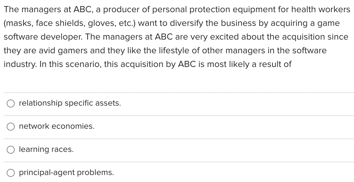 Solved The managers at ABC, a producer of personal | Chegg.com