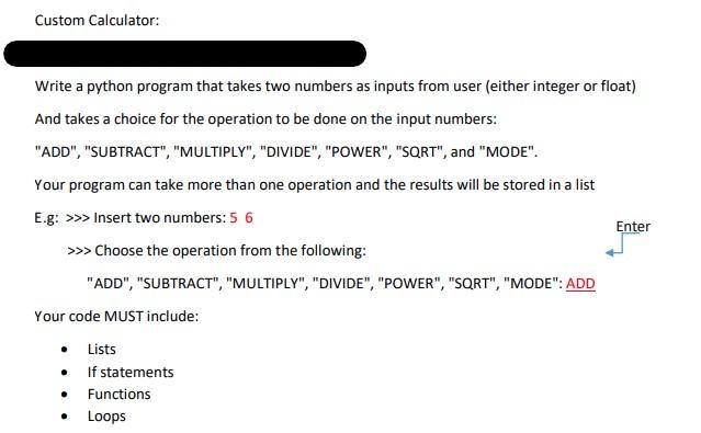 Solved Write A Python Program That Takes Two Numbers As | Chegg.Com