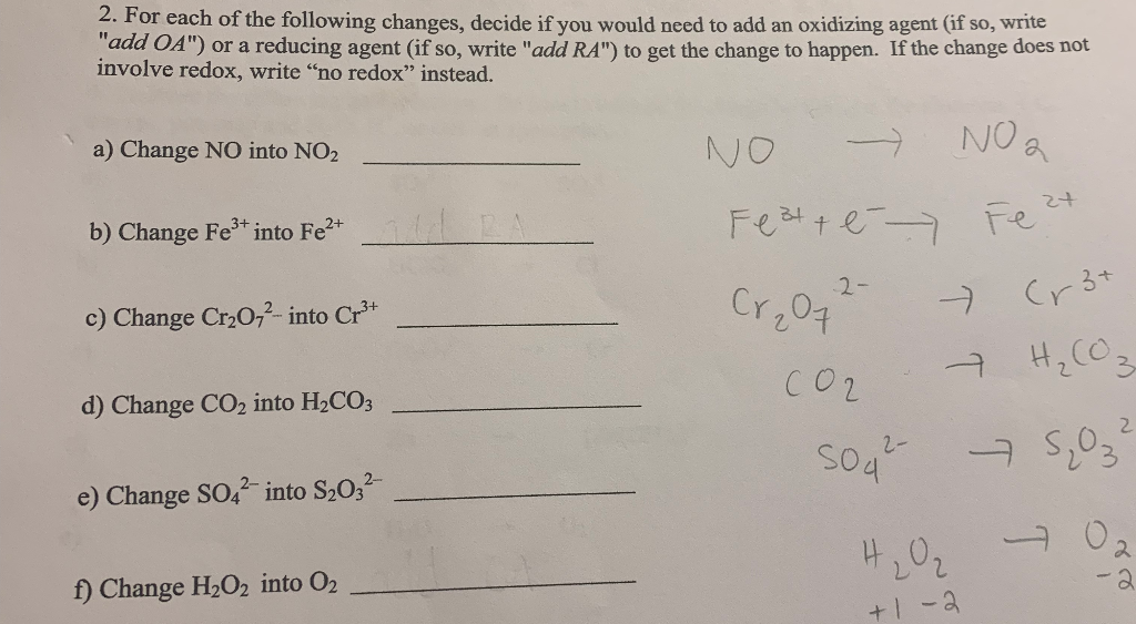 Solved For each of the following changes decide if you would | Chegg.com