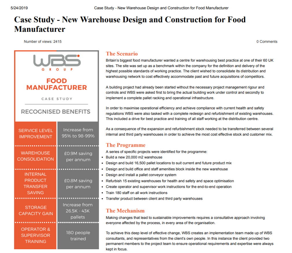 optimal warehouse design literature review and case study application