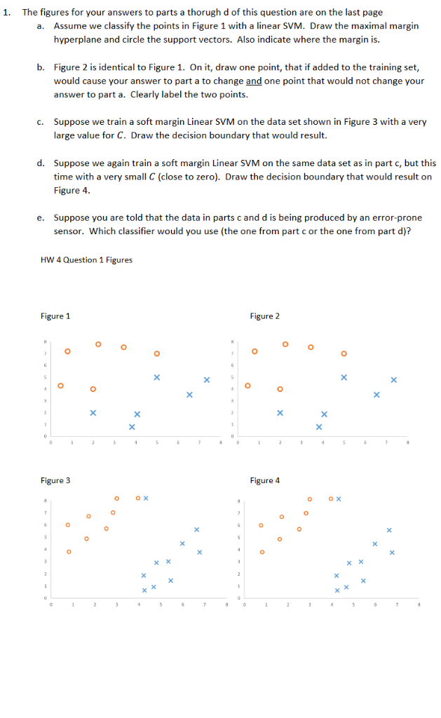 Solved 1. The figures for your answers to parts a thorugh d | Chegg.com
