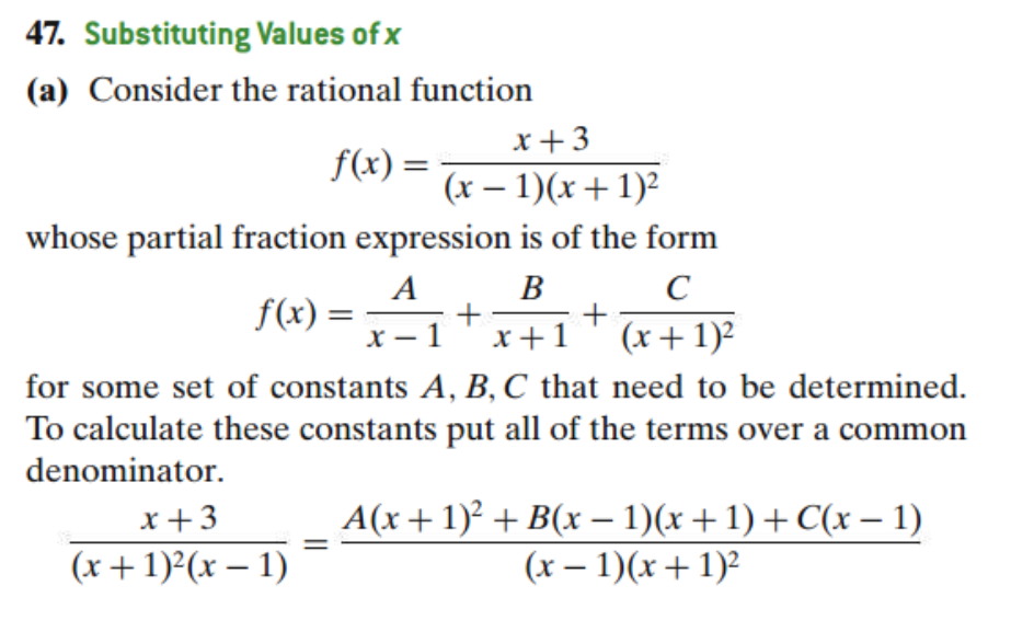 Solved 47. Substituting Values of x (a) Consider the | Chegg.com