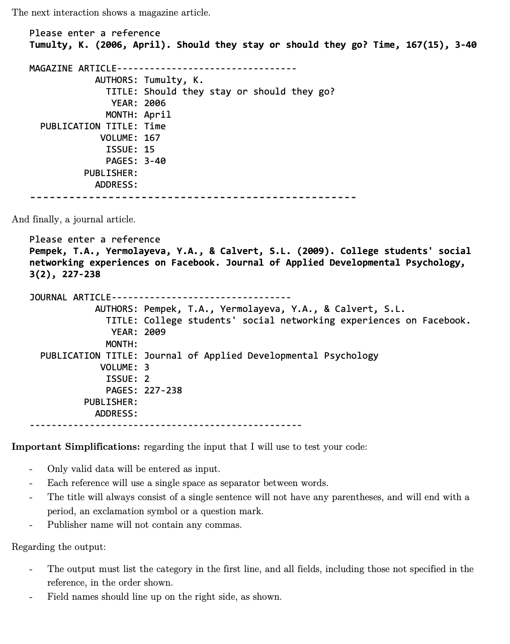 Worth Points Programming Project Citations Pa Chegg Com