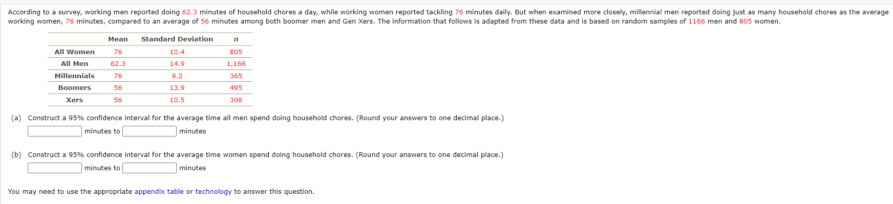 Solved (a) Find a 95% confidence interval for the average | Chegg.com