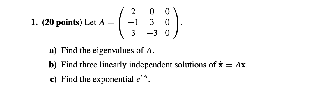 Solved Could you please solve this problem. if for some | Chegg.com
