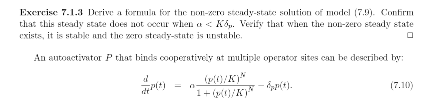 Exercise 7.1.3 Derive A Formula For The Non-zero 