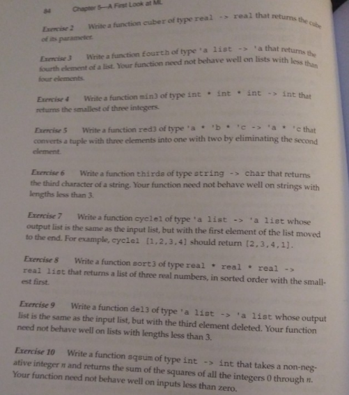 Solved Chapters A Look at Write a function cuber of type | Chegg.com