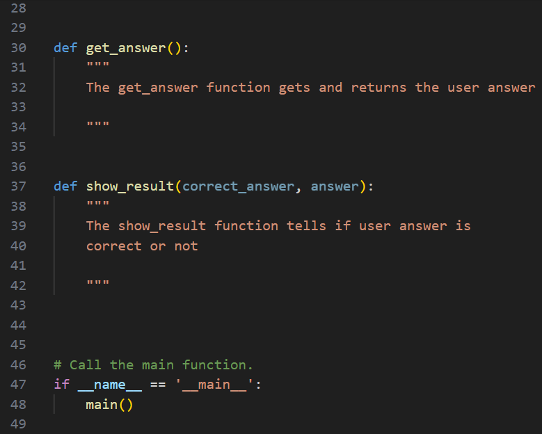 Solved Math Quiz (VS Code Python)A multiplicand and a | Chegg.com