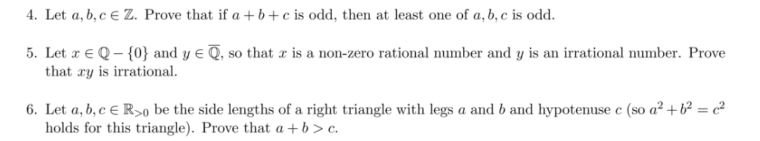 Solved 4. Let A, B, C E Z. Prove That If A + B + C Is Odd, | Chegg.com