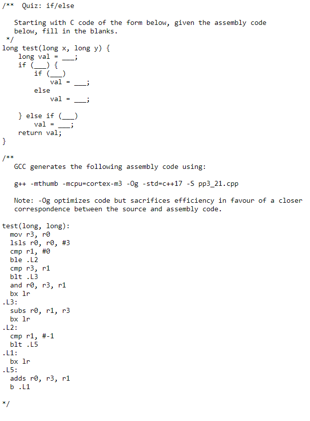 Solved Assembly to C | Chegg.com