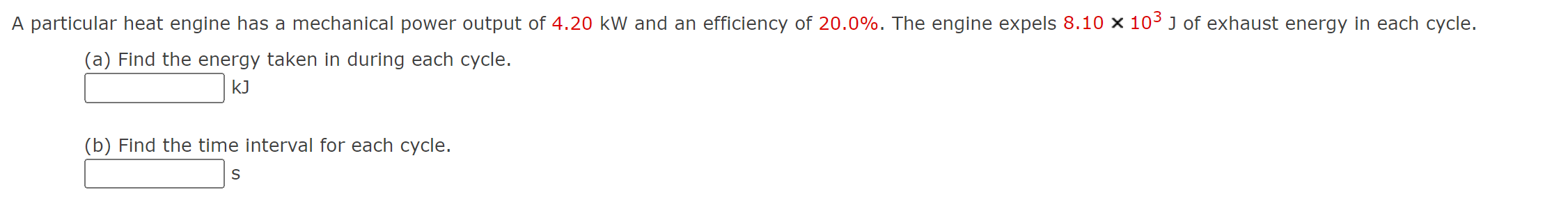 Solved A particular heat engine has a mechanical power | Chegg.com