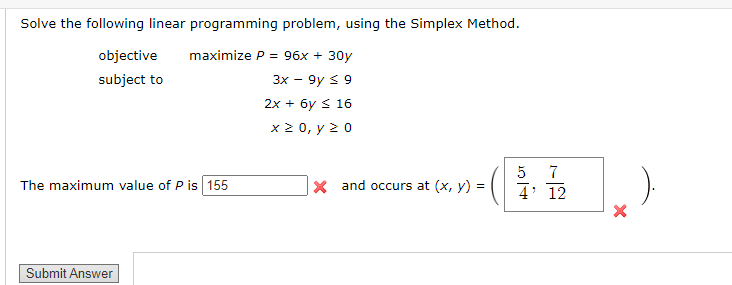 Solved Solve the following linear programming problem, using | Chegg.com