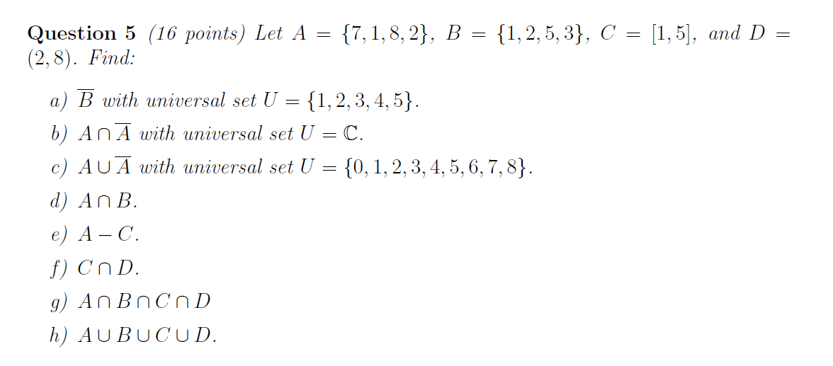 Solved Question 5 (16 Points) Let | Chegg.com