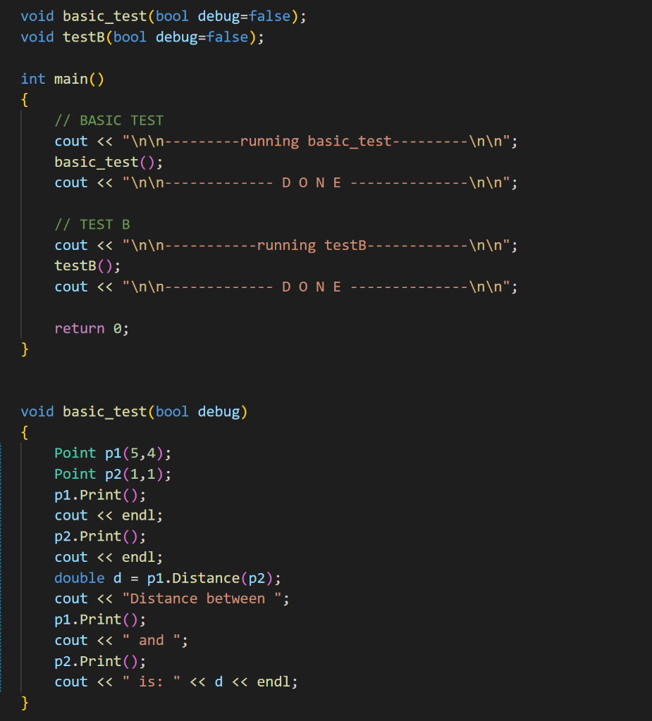 Solved Could you please use C++ to help me get the output at | Chegg.com