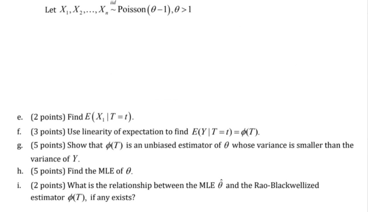 Solved Let X1 X2 X Poisson 0 1 0 1 E 2 Points Chegg Com