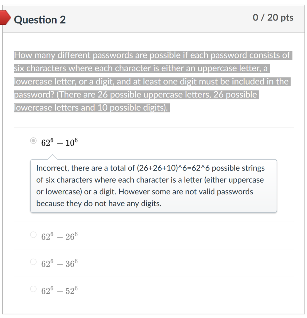 Solved How Many Different Passwords Are Possible If Each Chegg