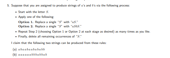 Solved 5. Suppose that you are assigned to produce strings | Chegg.com