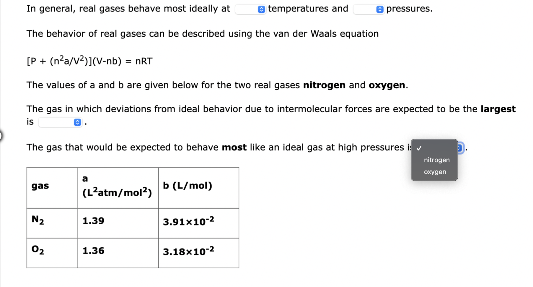 solved-in-general-real-gases-behave-most-ideally-at-chegg