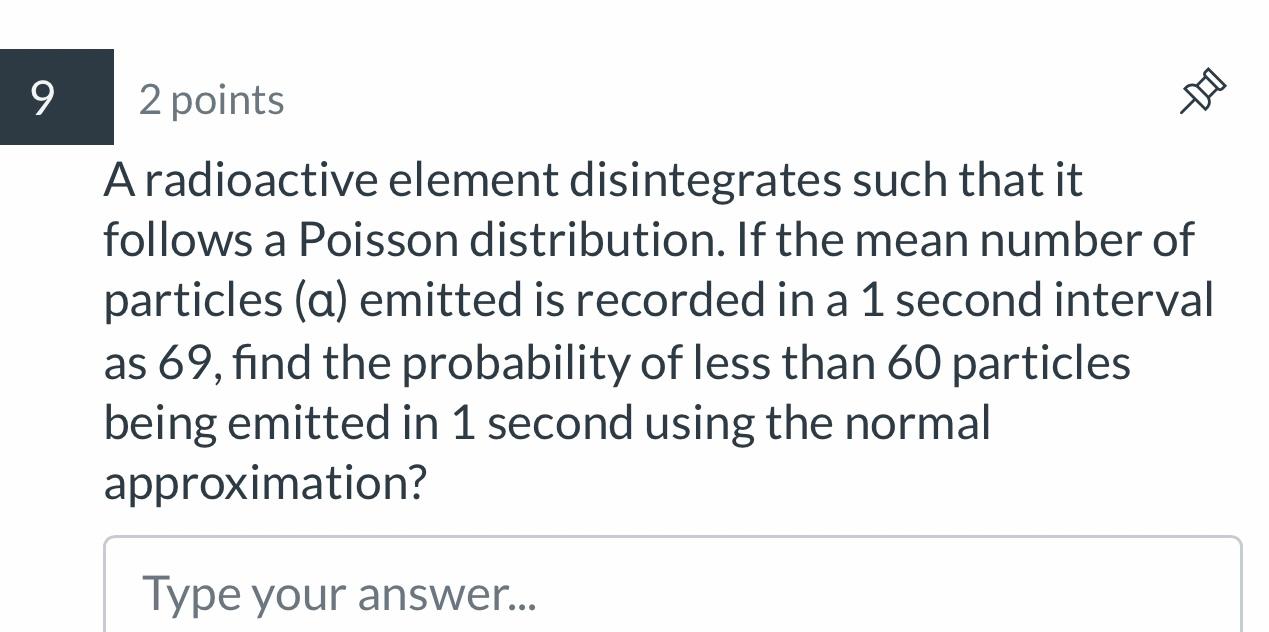 Solved A radioactive element disintegrates such that it | Chegg.com