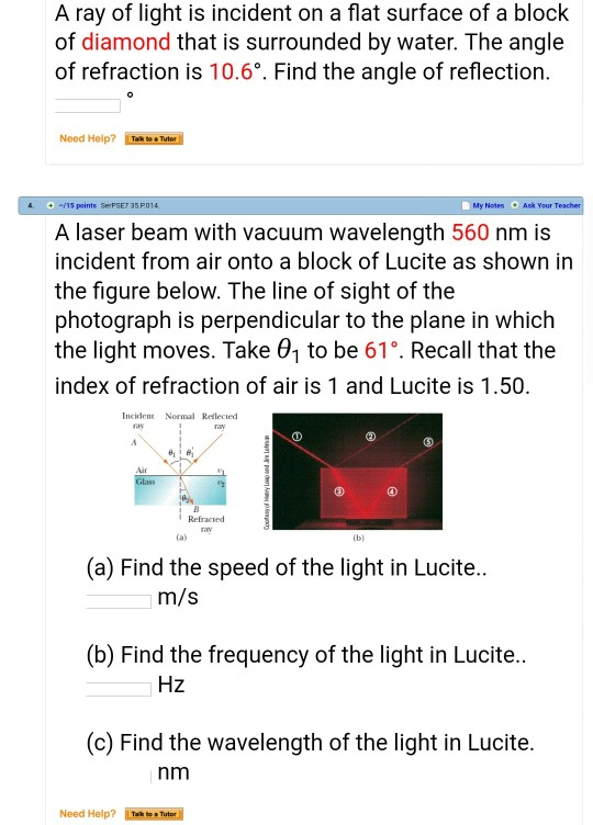 Solved A ray of light is incident on a flat surface of a | Chegg.com