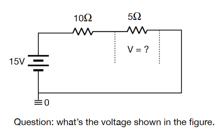 Solved Question: what's the voltage shown in the figure. | Chegg.com