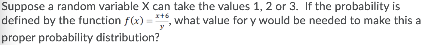 Solved Suppose a random variable X can take the values 1, 2 | Chegg.com