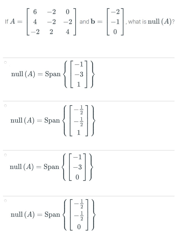 Solved Consider The System Of Linear Equations Ax = B, Where | Chegg.com