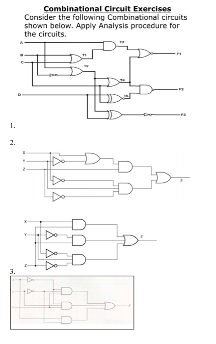 Solved Combinational Circuit Exercises Consider The | Chegg.com