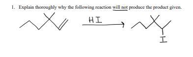 Solved Explain why the following reaction will not produce | Chegg.com