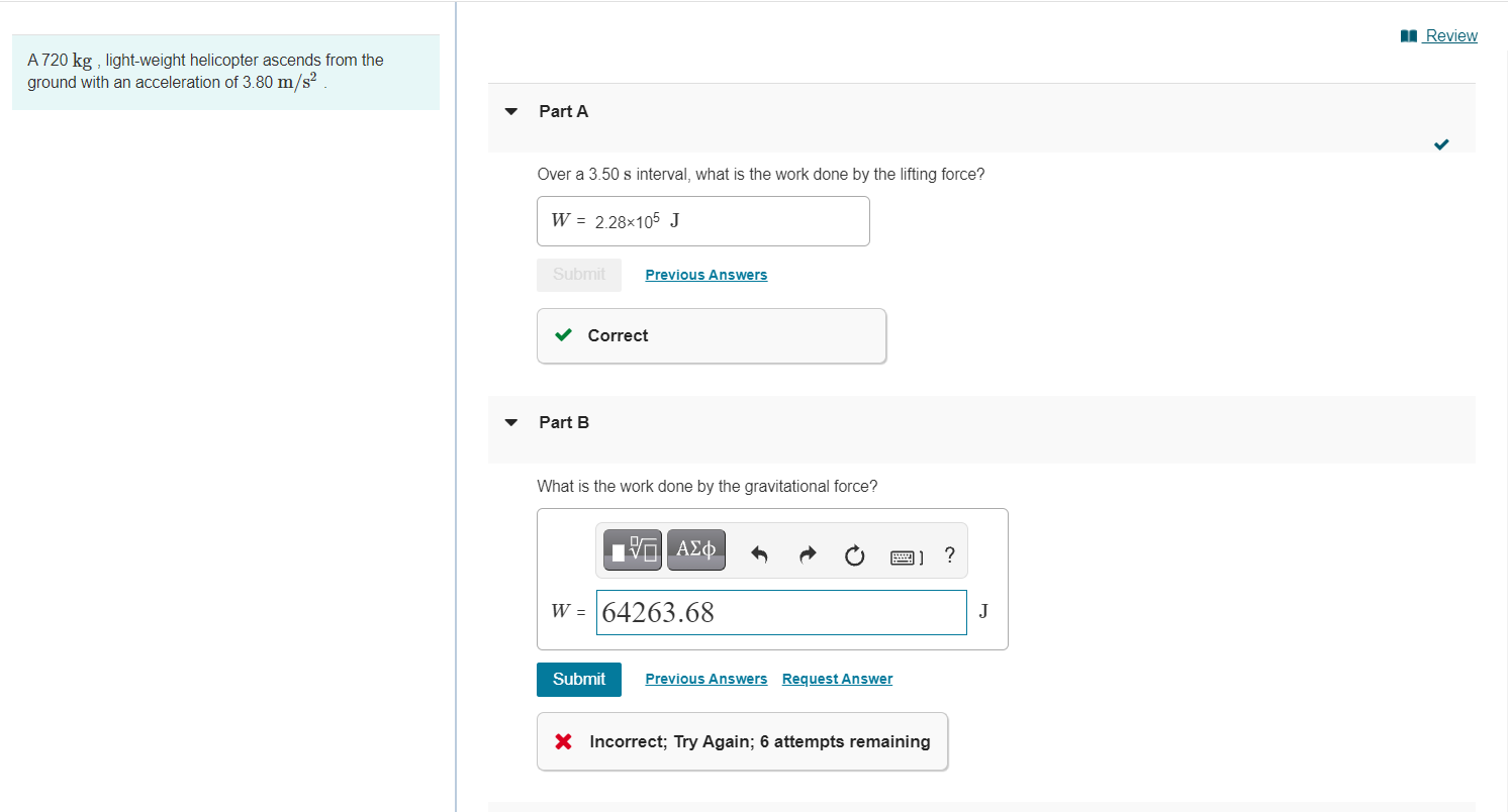 Solved A 720 kg , light-weight helicopter ascends from the | Chegg.com