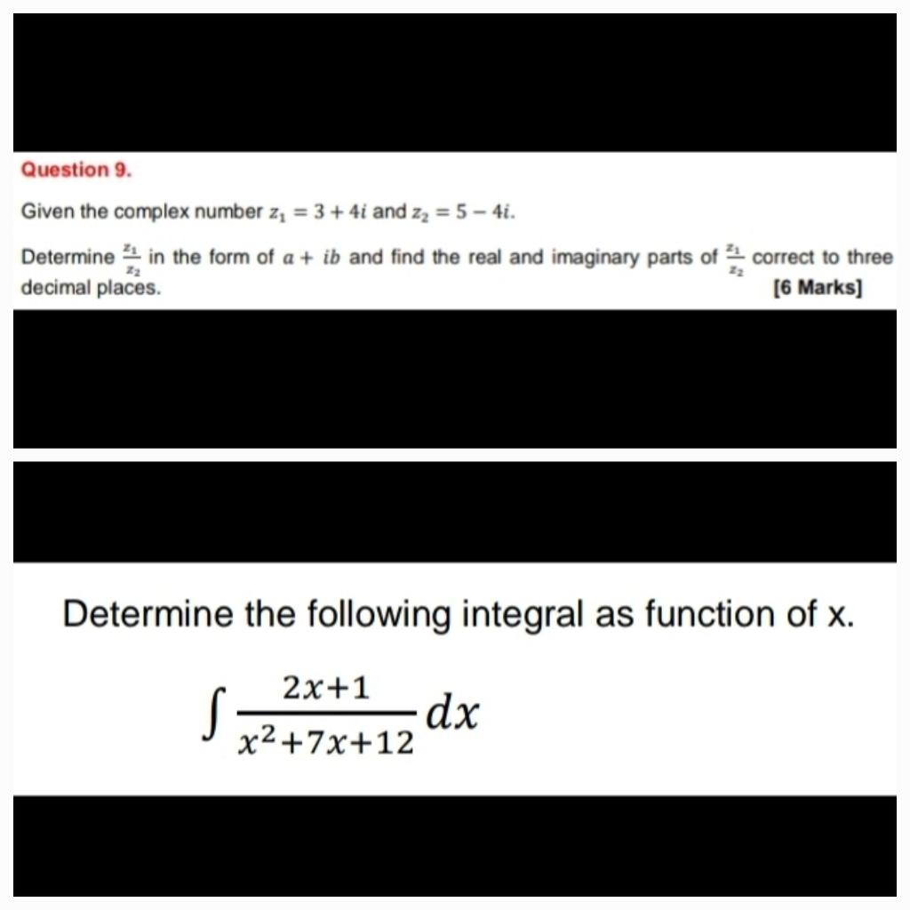 Solved Given the complex number z1=3+4i and z2=5−4i. | Chegg.com