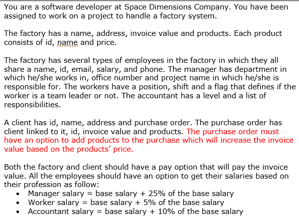 Solved I need a java code for the UML class diagram above | Chegg.com