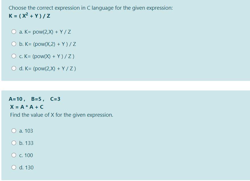 Solved What Is The Result Of The Following Statements If Chegg Com
