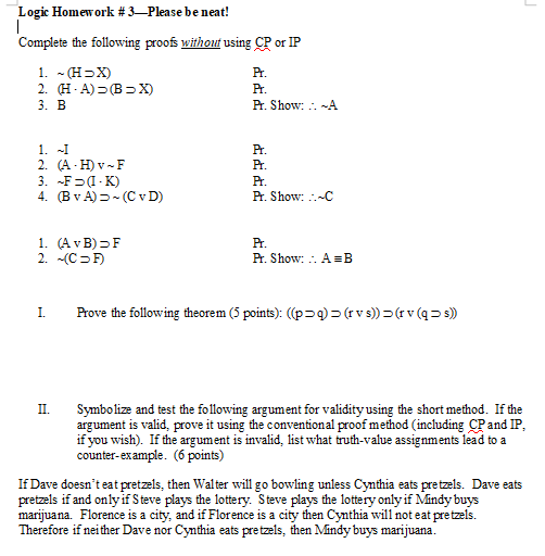 help with logic homework