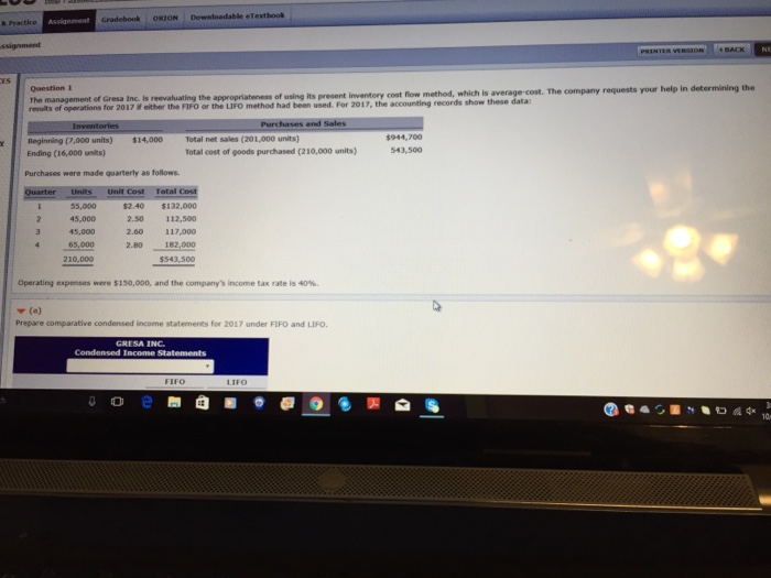 Solved Prepare comparative condensed income statements for | Chegg.com
