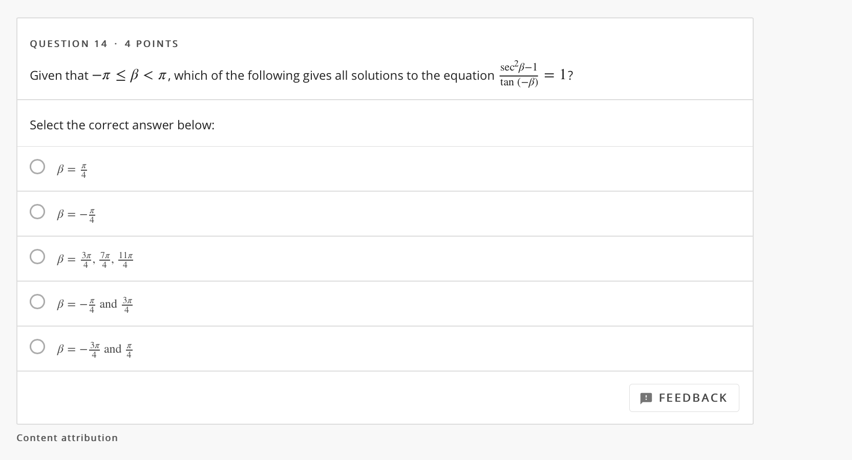 Solved QUESTION 14 · 4 POINTS sec-b-1 Given that a | Chegg.com