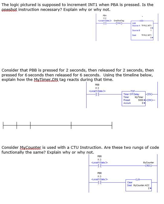 The Logic Pictured Is Supposed To Increment Int1 When Chegg Com