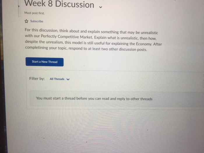 Solved Week 8 Discussion Must post first. Subscribe For this | Chegg.com