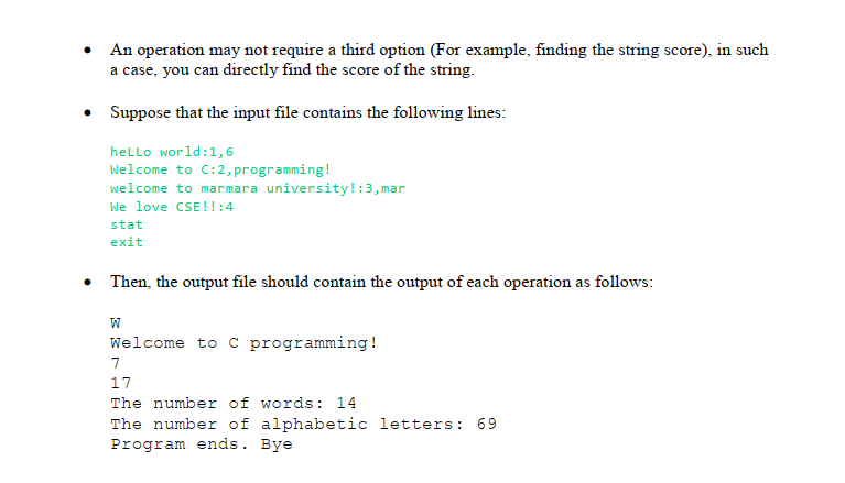 String is represented by a sequence of characters and | Chegg.com